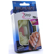 Broadway 2 Step Nail Kit Natural Square 48 Nails